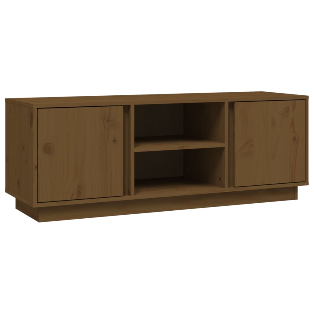 TV-Möbel Brun Honungsbrun TV-Bänk 110x35x40,5 cm massiv furu