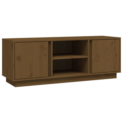 TV-Möbel Brun Honungsbrun TV-Bänk 110x35x40,5 cm massiv furu
