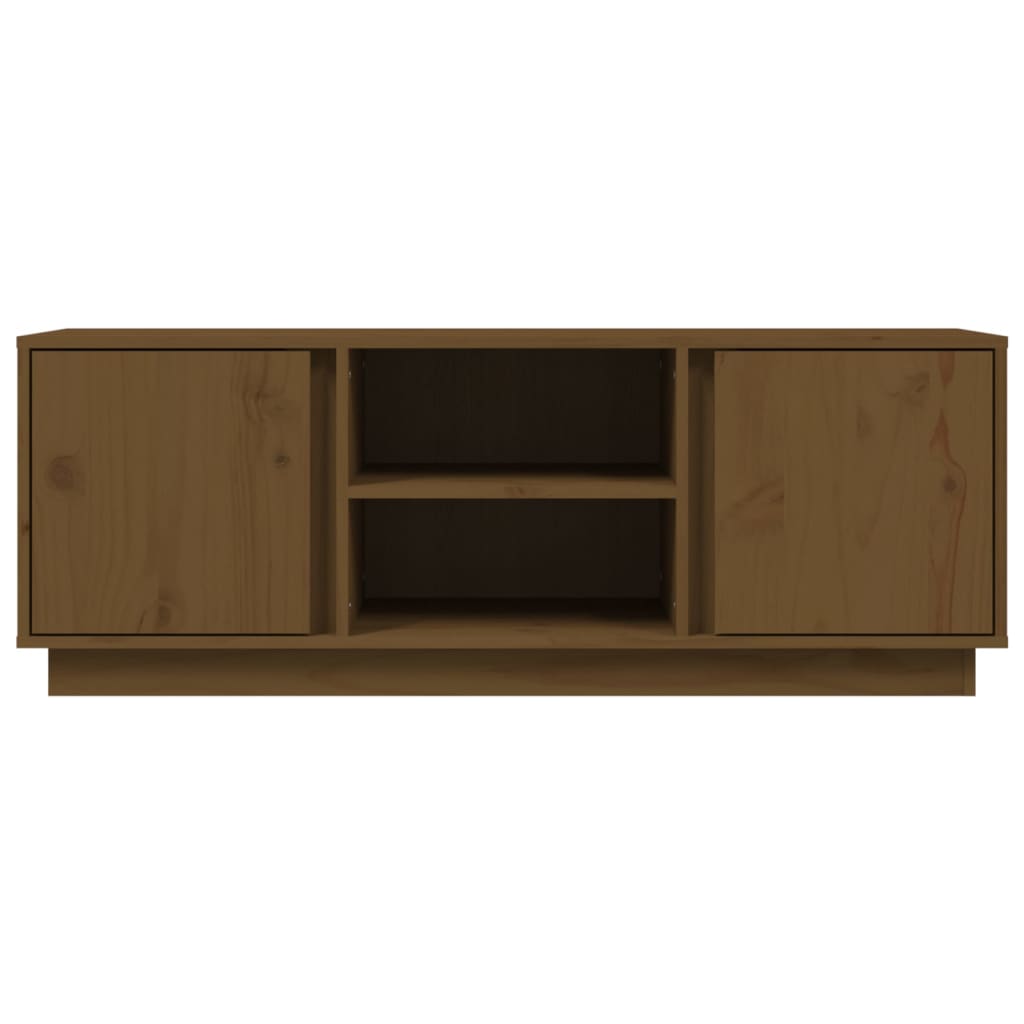 TV-Möbel Brun Honungsbrun TV-Bänk 110x35x40,5 cm massiv furu