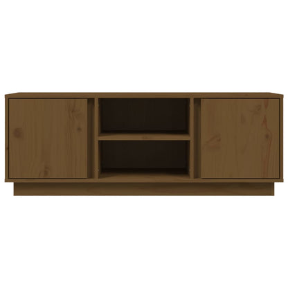 TV-Möbel Brun Honungsbrun TV-Bänk 110x35x40,5 cm massiv furu
