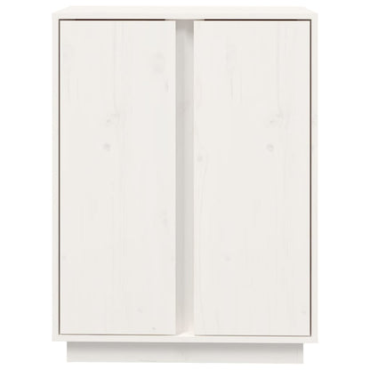 Skänk Vit 60x35x80 cm massiv furu