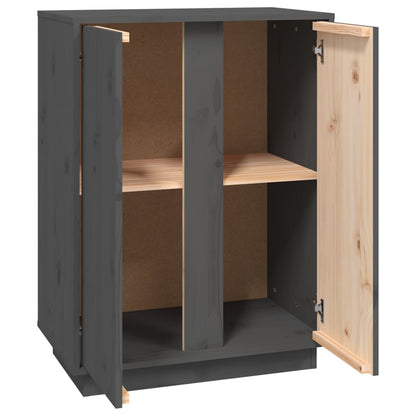 Skänk Grå 60x35x80cm massiv furu