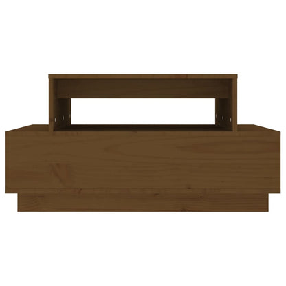 Soffbord Brun Honungsbrun 80x55x40,5 cm massiv furu
