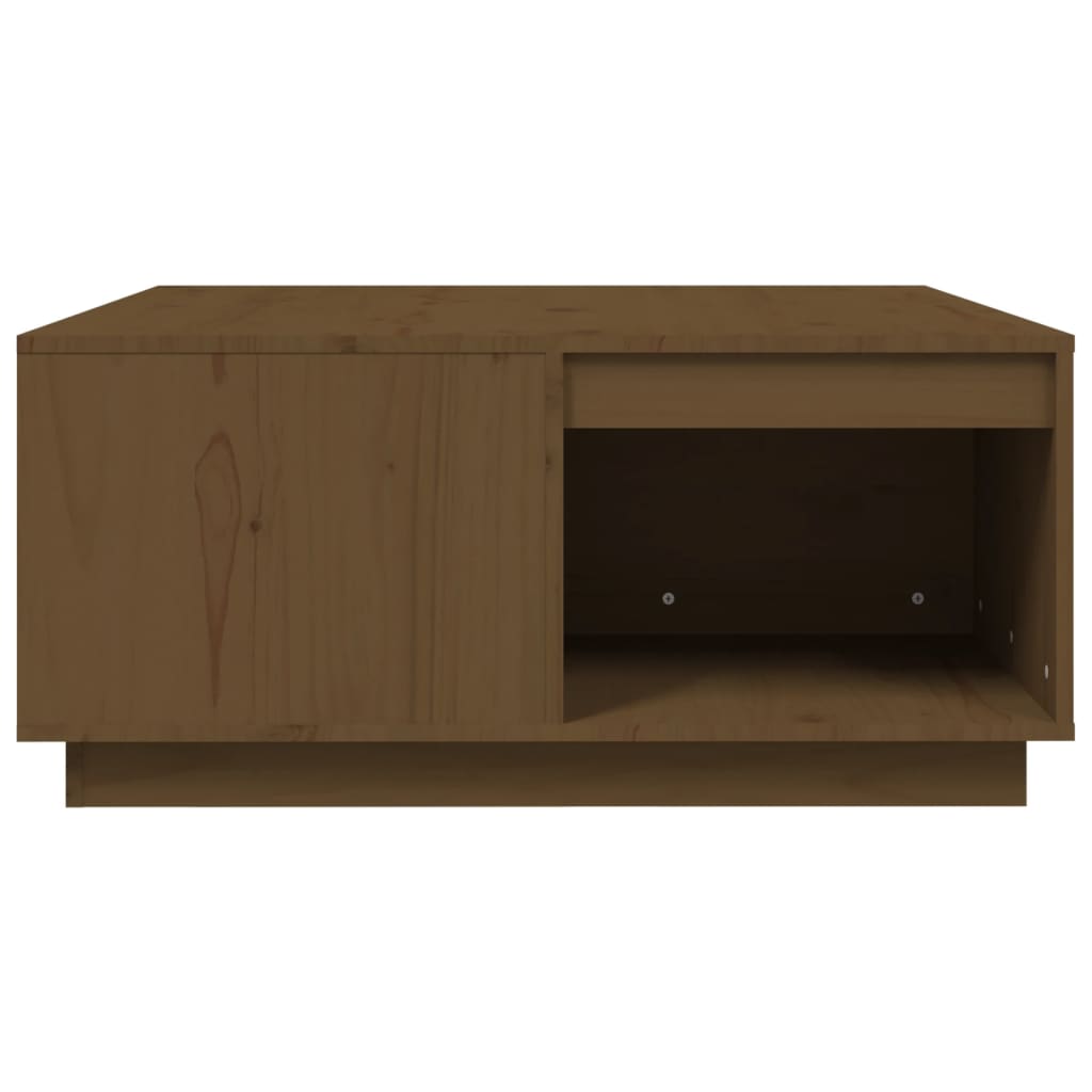 Soffbord Brun Honungsbrun 80x81x36,5 cm massiv furu