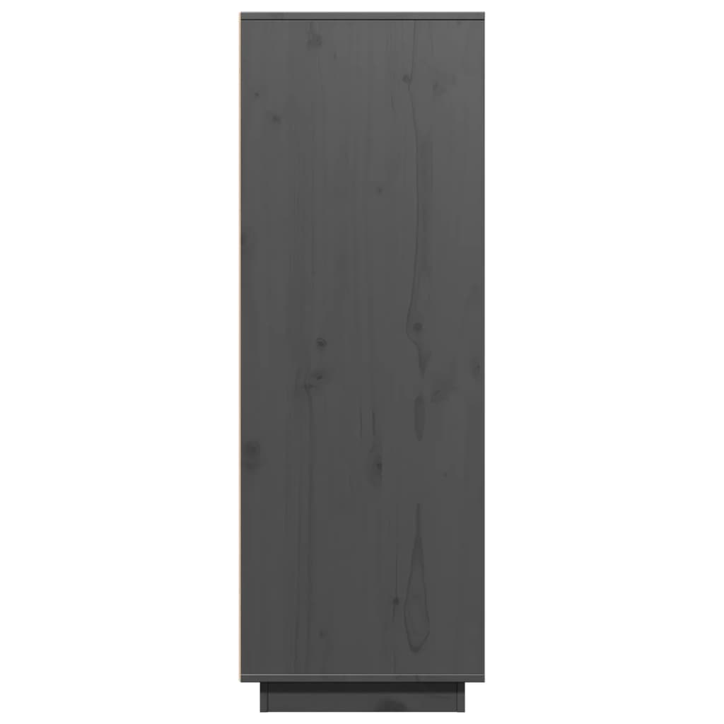 Skåp Grå 60x40x116,5 cm massiv furu