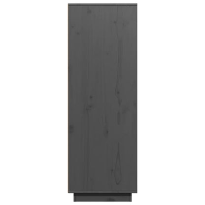 Skåp Grå 60x40x116,5 cm massiv furu