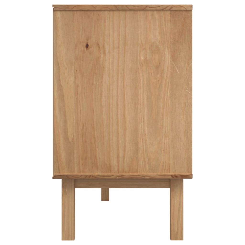 Skänk OTTA brun&vit 114x43x73,5 cm massiv furu
