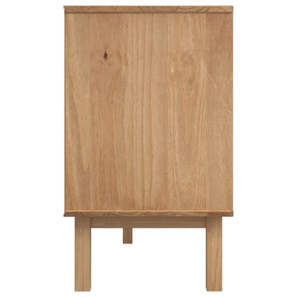 Skänk OTTA brun&vit 114x43x73,5 cm massiv furu