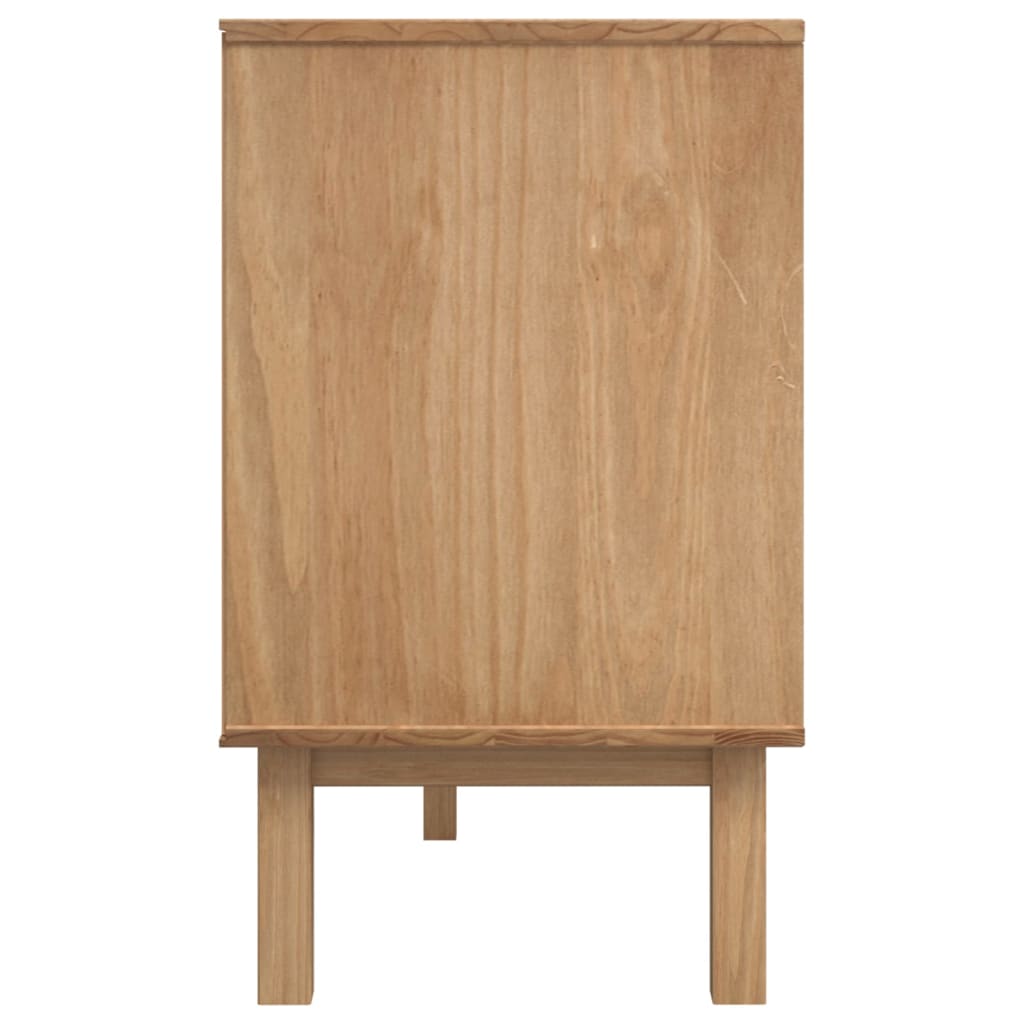 Skänk OTTA brun&vit 114x43x73,5 cm massiv furu
