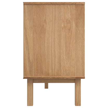 Skänk OTTA brun&vit 114x43x73,5 cm massiv furu