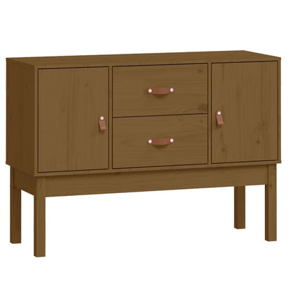 Skänk Brun Honungbrun 110x40x78 cm massiv furu