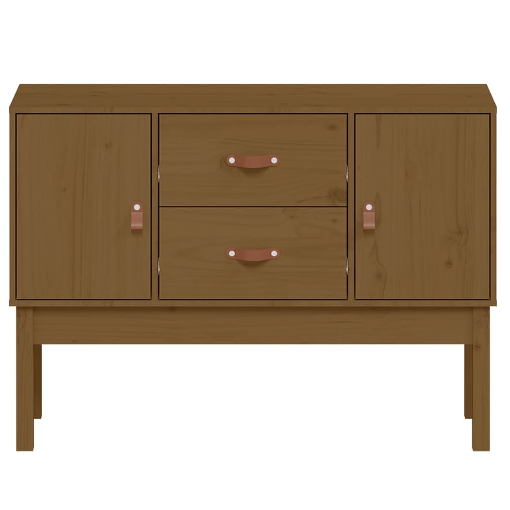 Skänk Brun Honungbrun 110x40x78 cm massiv furu