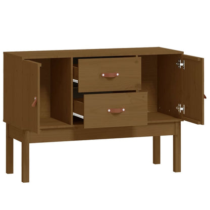Skänk Brun Honungbrun 110x40x78 cm massiv furu