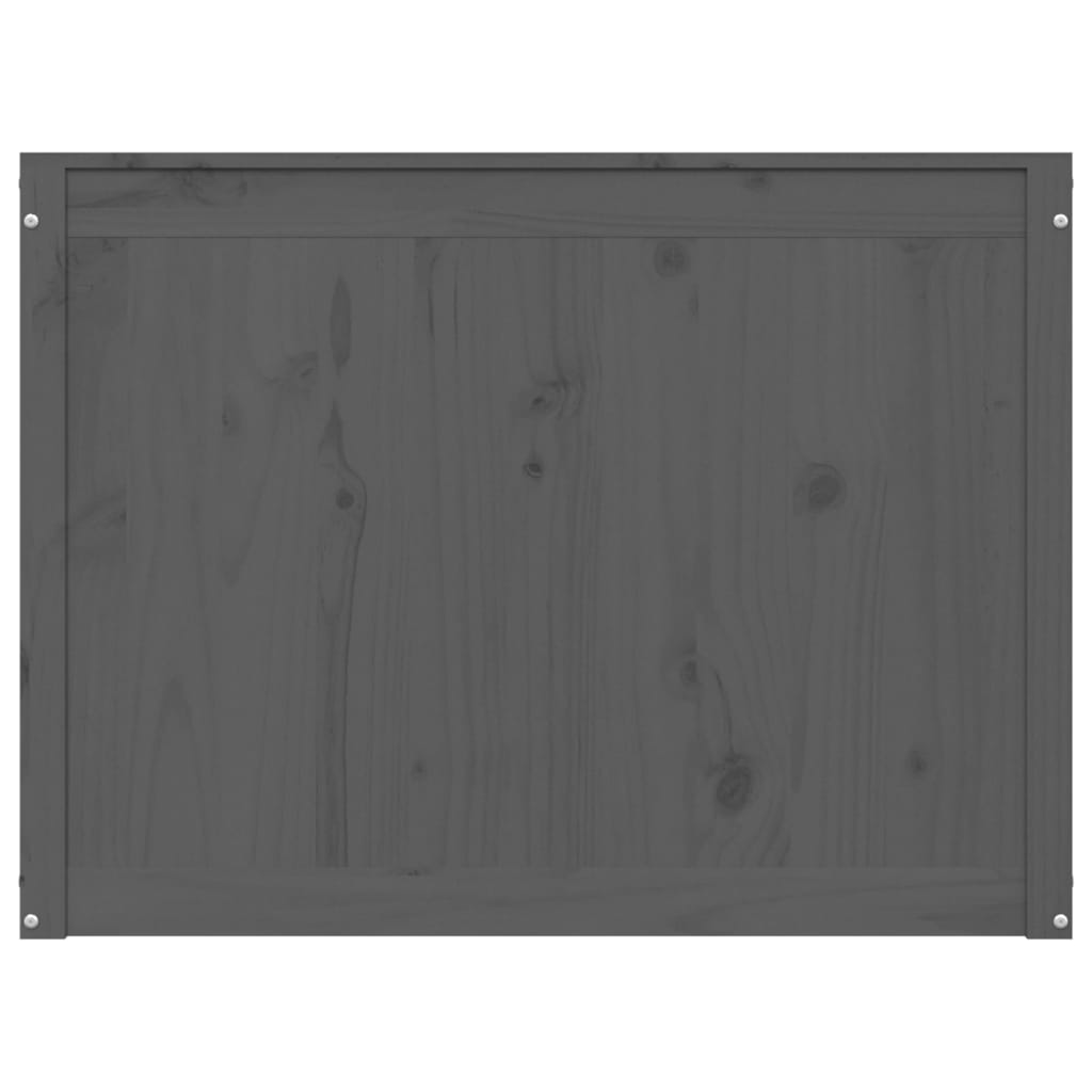 Tvättkorg Grå 88,5x44x66 cm massiv furu