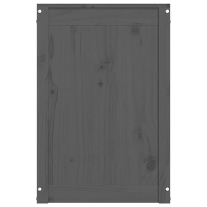 Tvättkorg Grå 88,5x44x66 cm massiv furu