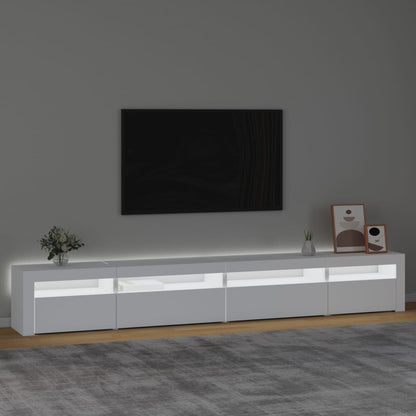 TV-Möbel Vit TV-Bänk LED 270x35x40 cm