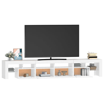 TV-Möbel Vit TV-Bänk LED 230x36,5x40 cm