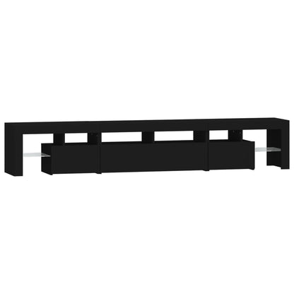 TV-Möbel Svart TV-Bänk LED 230x36,5x40 cm