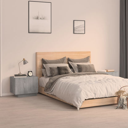 Sängbord Nattduksbord Sonoma Grå 100x35x40 cm