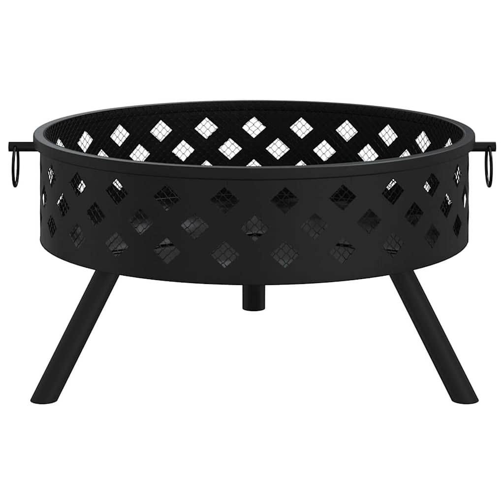 Eldstad med eldgaffel 58 cm XXL stål