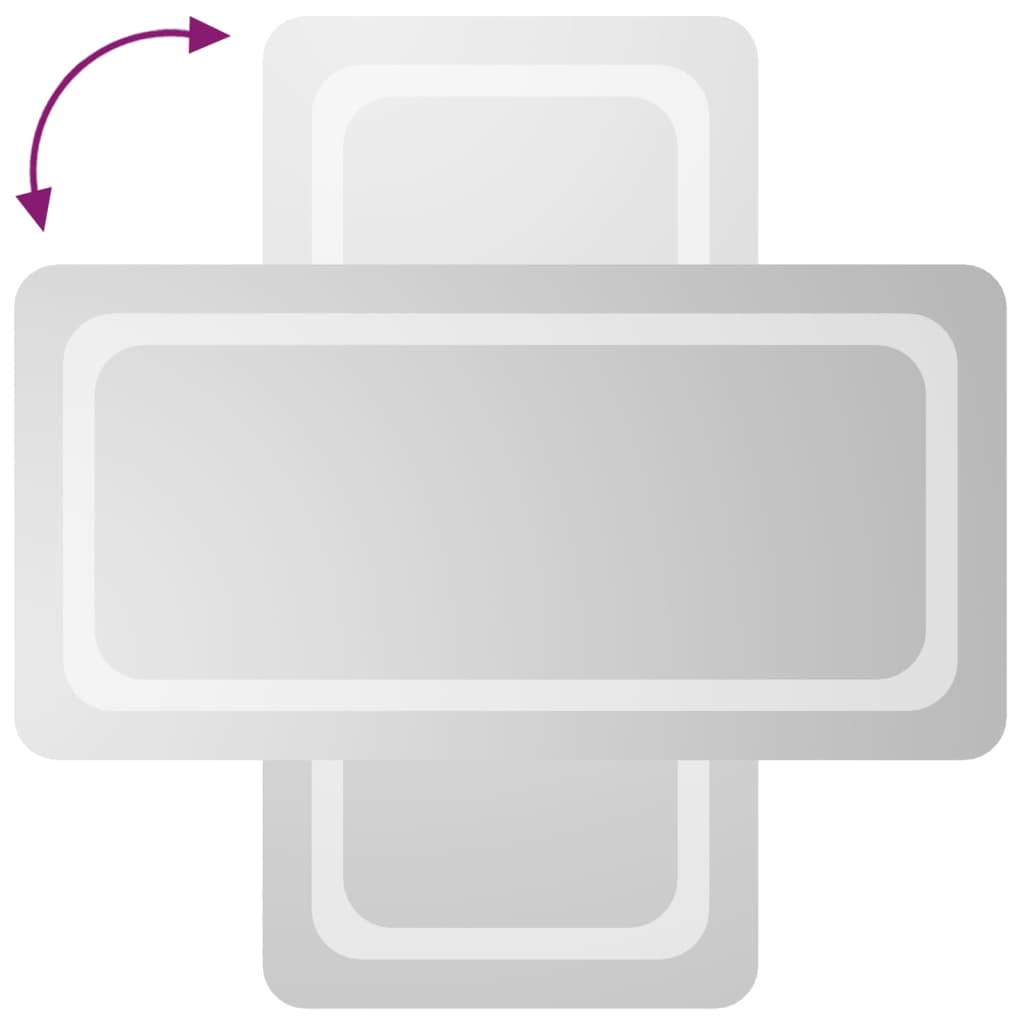 Badrumsspegel LED 40x80 cm