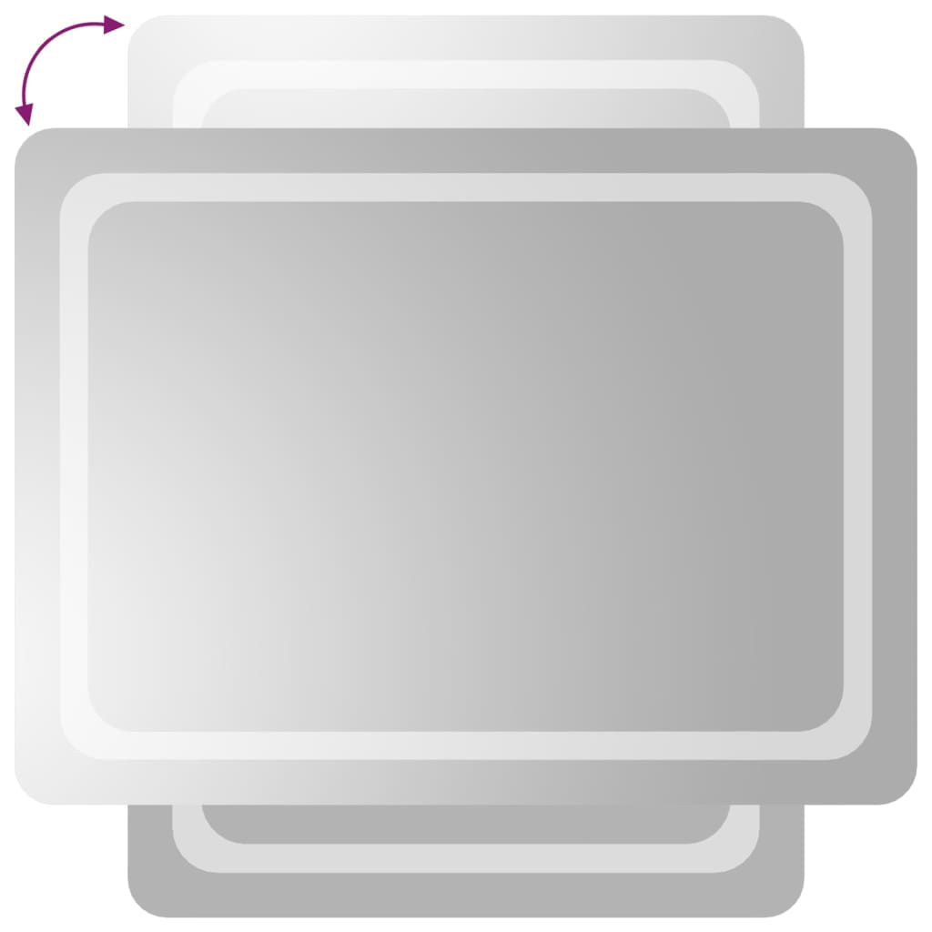 Badrumsspegel LED 60x80 cm