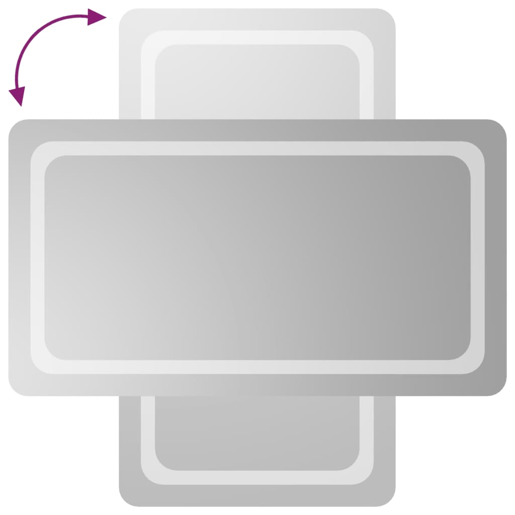 Badrumsspegel LED 50x90 cm