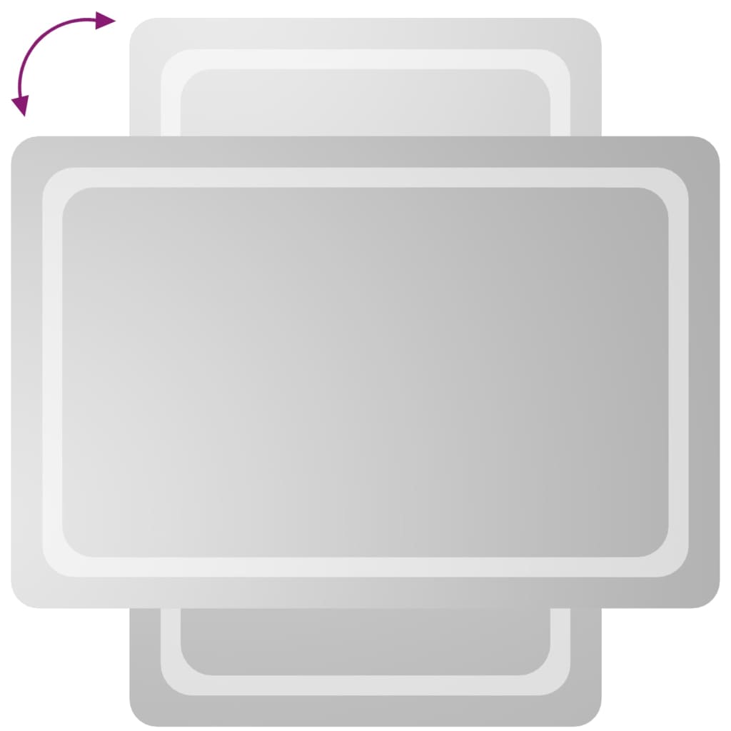 Badrumsspegel LED 60x90 cm