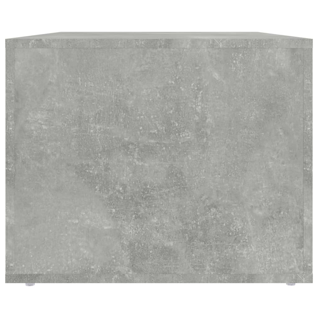 Soffbord betonggrå 80x50x40 cm konstruerat trä