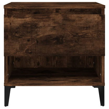 Soffbord Rökfärgad Ek 2 st 50x46x50 cm