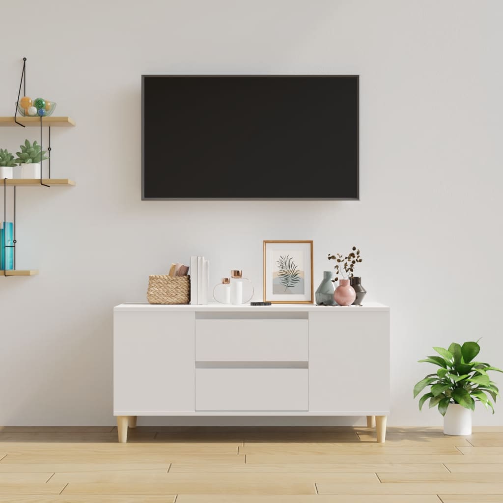 TV-Möbel Vit TV-Bänk 102x44,5x50 cm