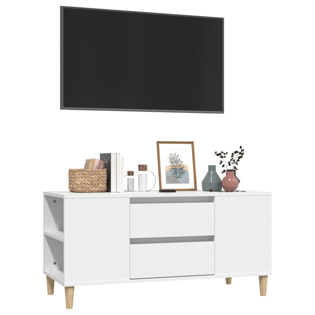 TV-Möbel Vit TV-Bänk 102x44,5x50 cm