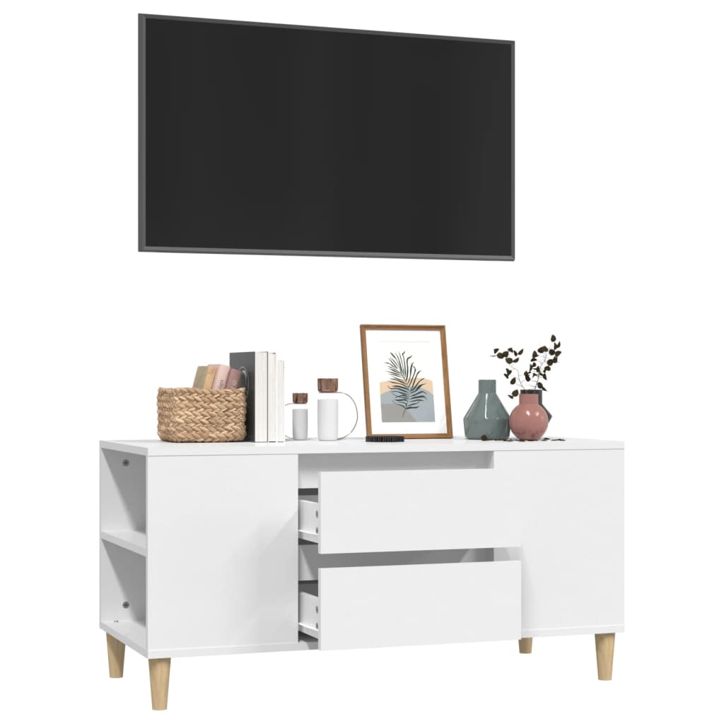 TV-Möbel Vit TV-Bänk 102x44,5x50 cm