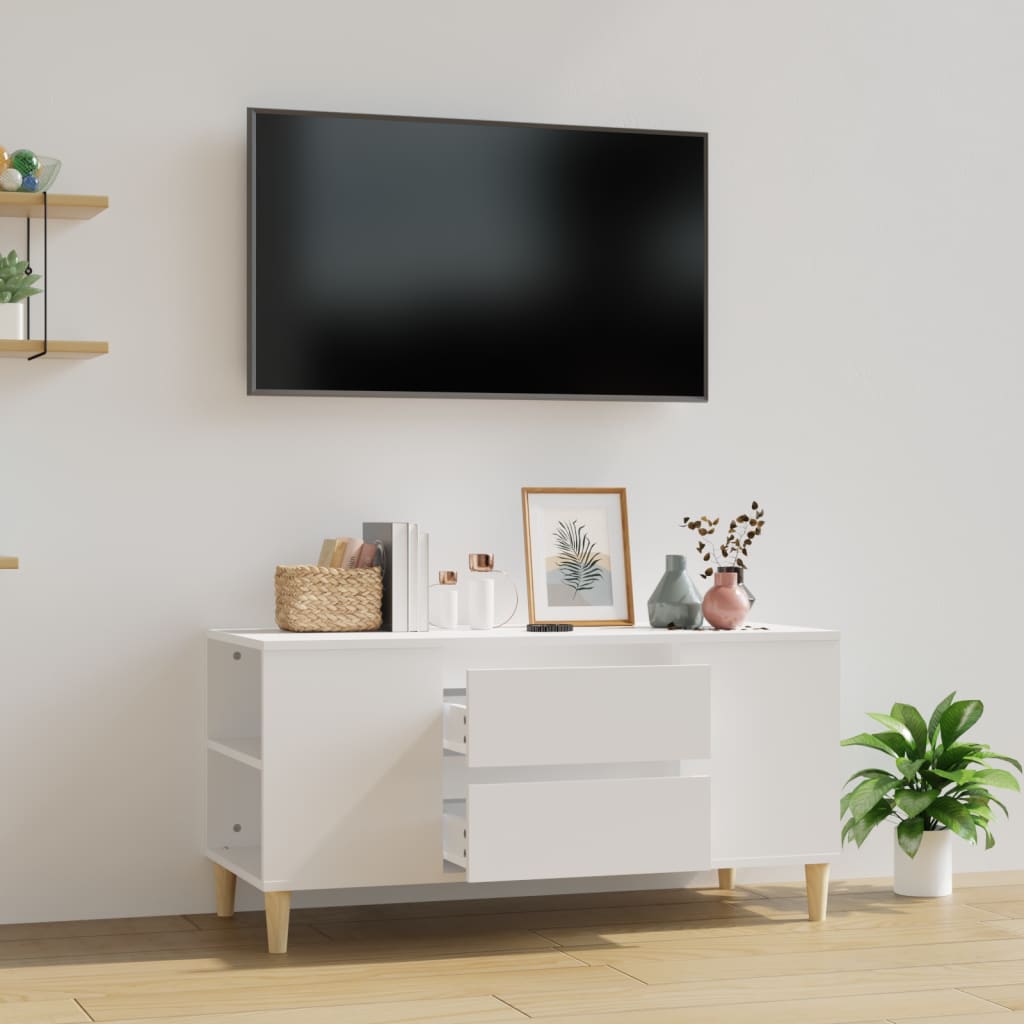 TV-Möbel Vit TV-Bänk 102x44,5x50 cm