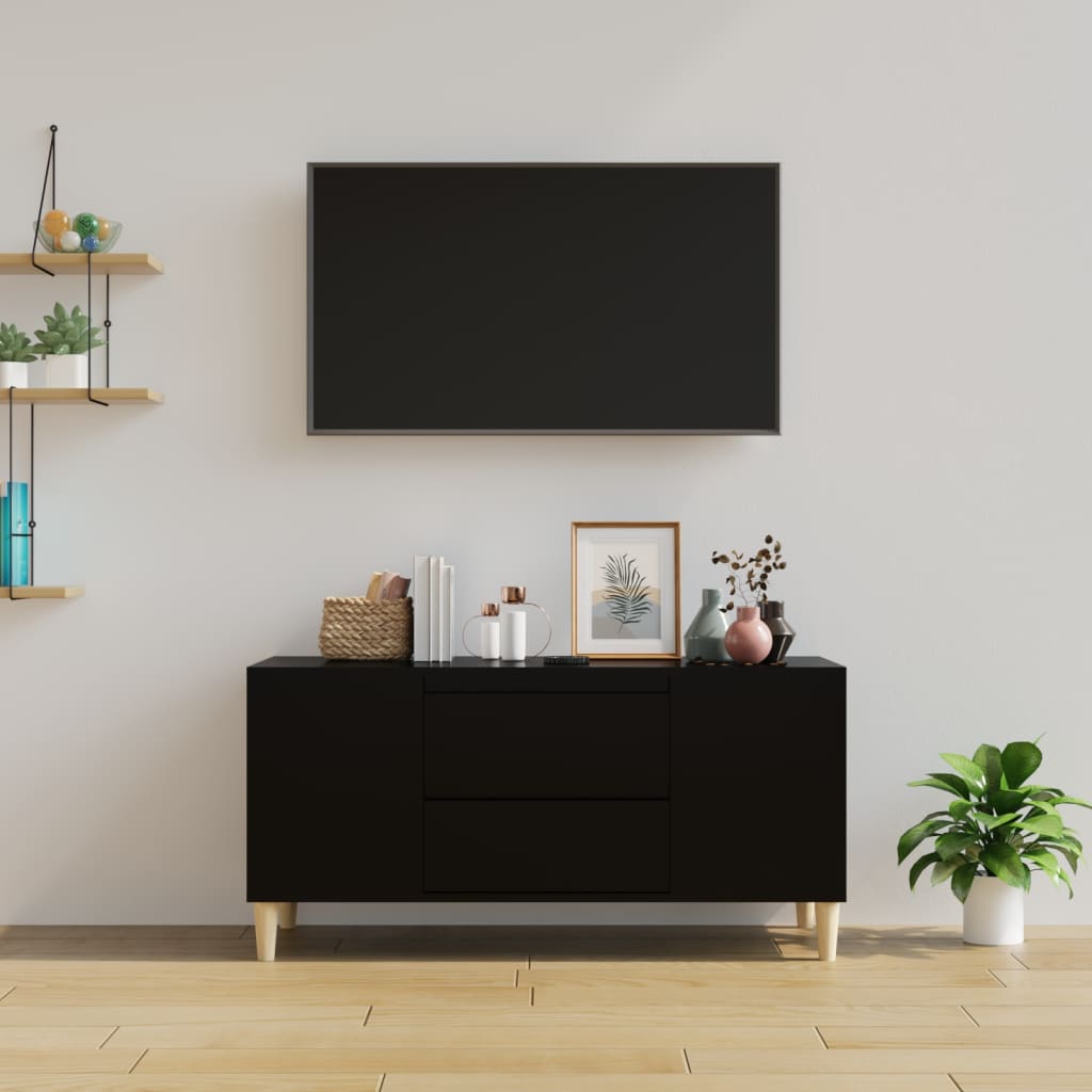 TV-Möbel Svart TV-Bänk 102x44,5x50 cm