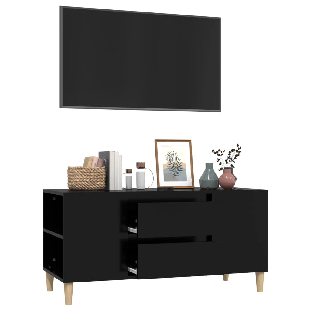 TV-Möbel Svart TV-Bänk 102x44,5x50 cm