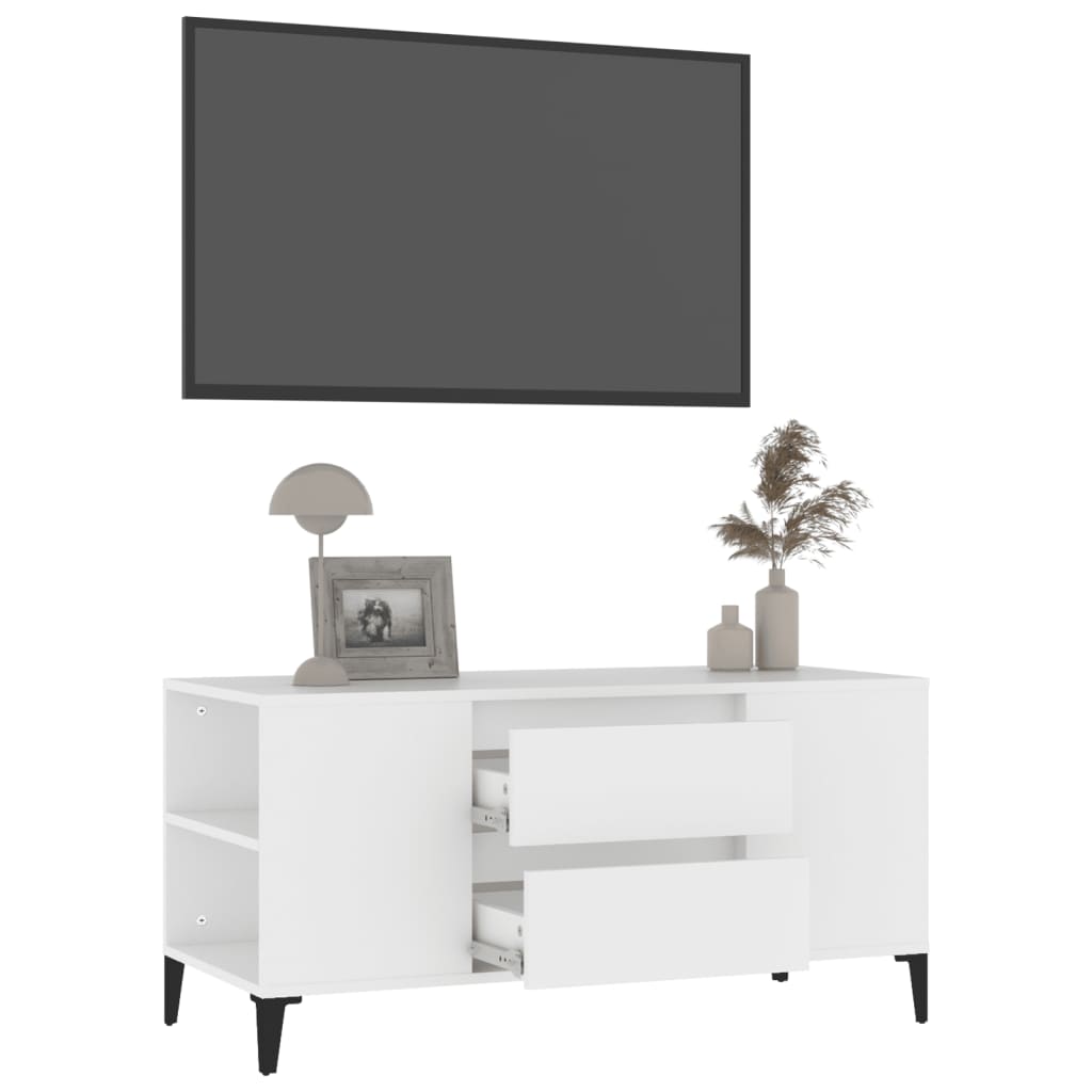 TV-Möbel Vit TV-Bänk 102x44,5x50 cm