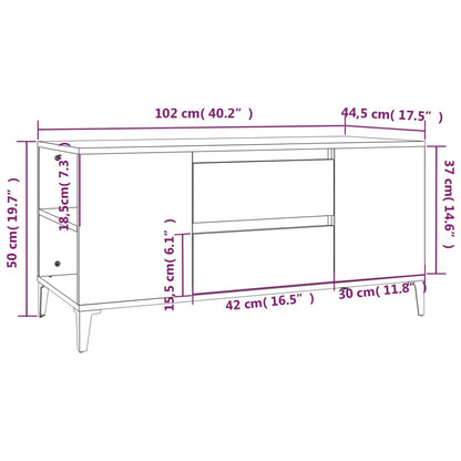 TV-Möbel Vit TV-Bänk 102x44,5x50 cm