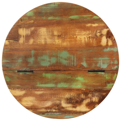 Soffbord Svart 50x27 cm massivt återvunnet trä