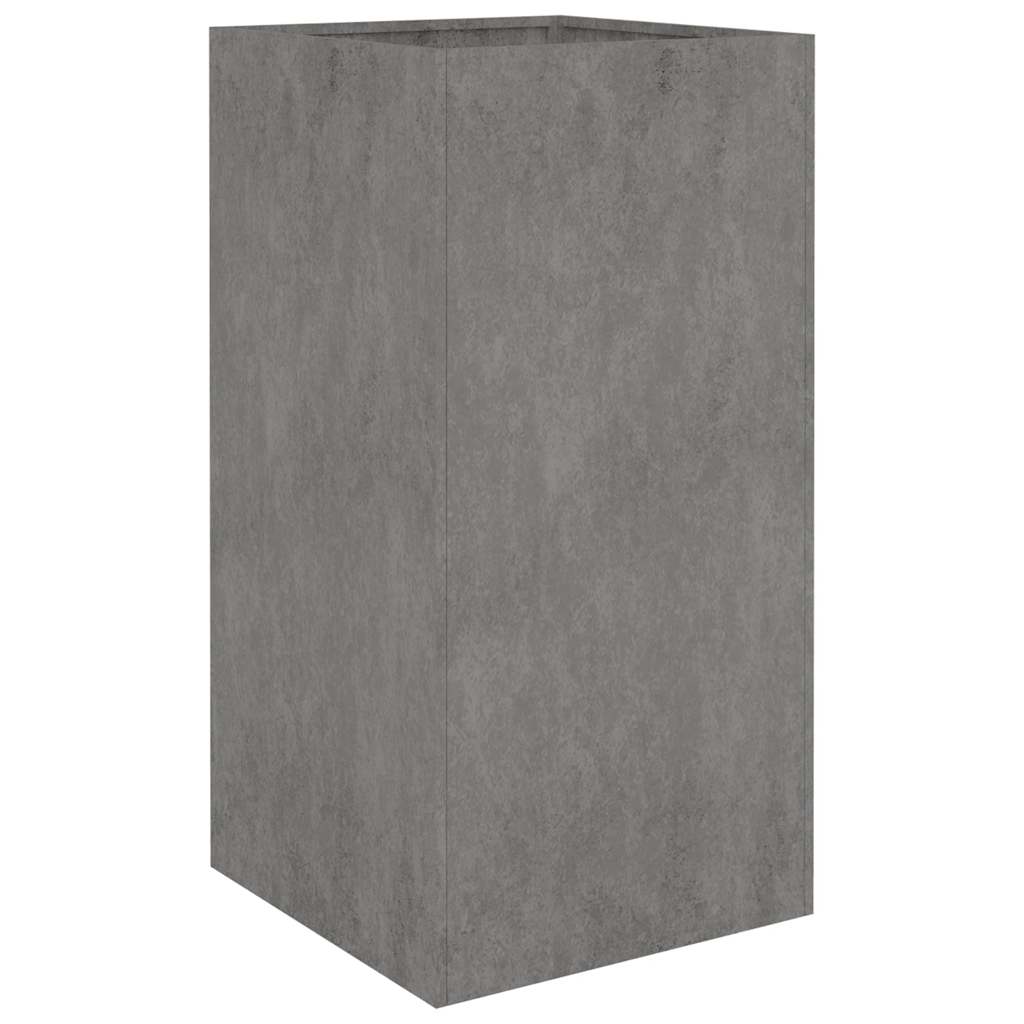 Utomhus Blomkruka Metall 40x40x80 cm rosttrögt stål