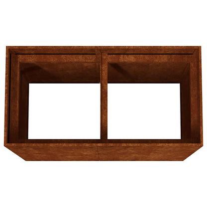 Utomhus Blomkruka Metall 80x40x80 cm rosttrögt stål