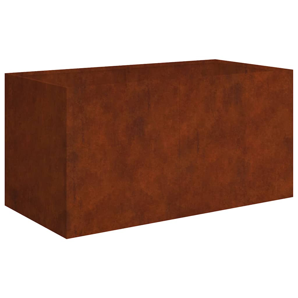Utomhus Blomkruka Metall 80x40x40 cm rosttrögt stål