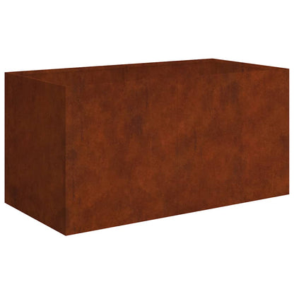 Utomhus Blomkruka Metall 80x40x40 cm rosttrögt stål