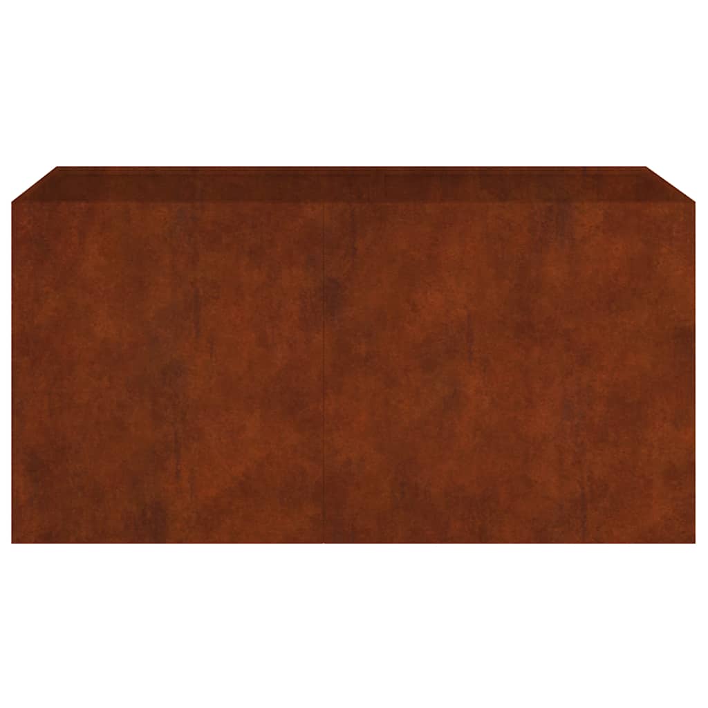 Utomhus Blomkruka Metall 80x40x40 cm rosttrögt stål