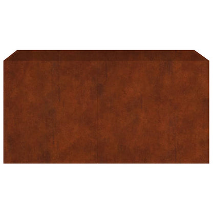Utomhus Blomkruka Metall 80x40x40 cm rosttrögt stål