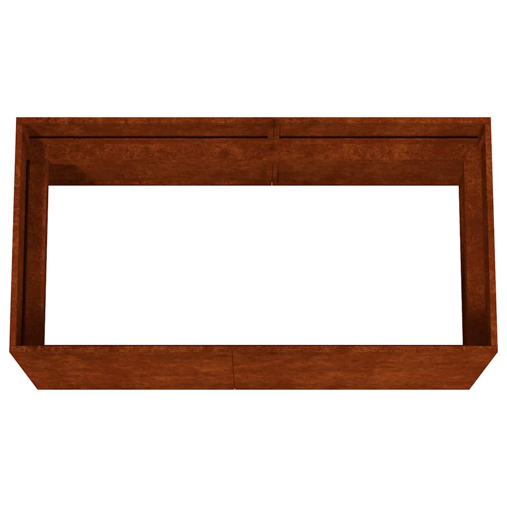 Utomhus Blomkruka Metall 80x40x40 cm rosttrögt stål