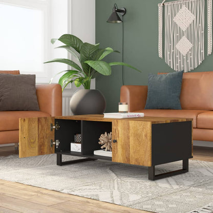 Soffbord Trä 100x54x40 cm massivt mangoträ