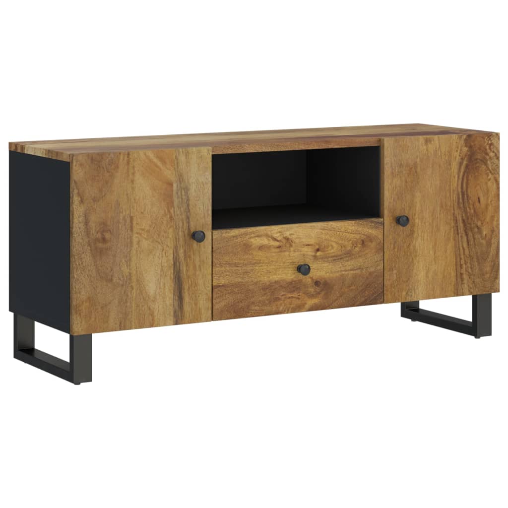 TV-Möbel Trä TV-skåp 105x33,5x46 cm massivt mangoträ och
