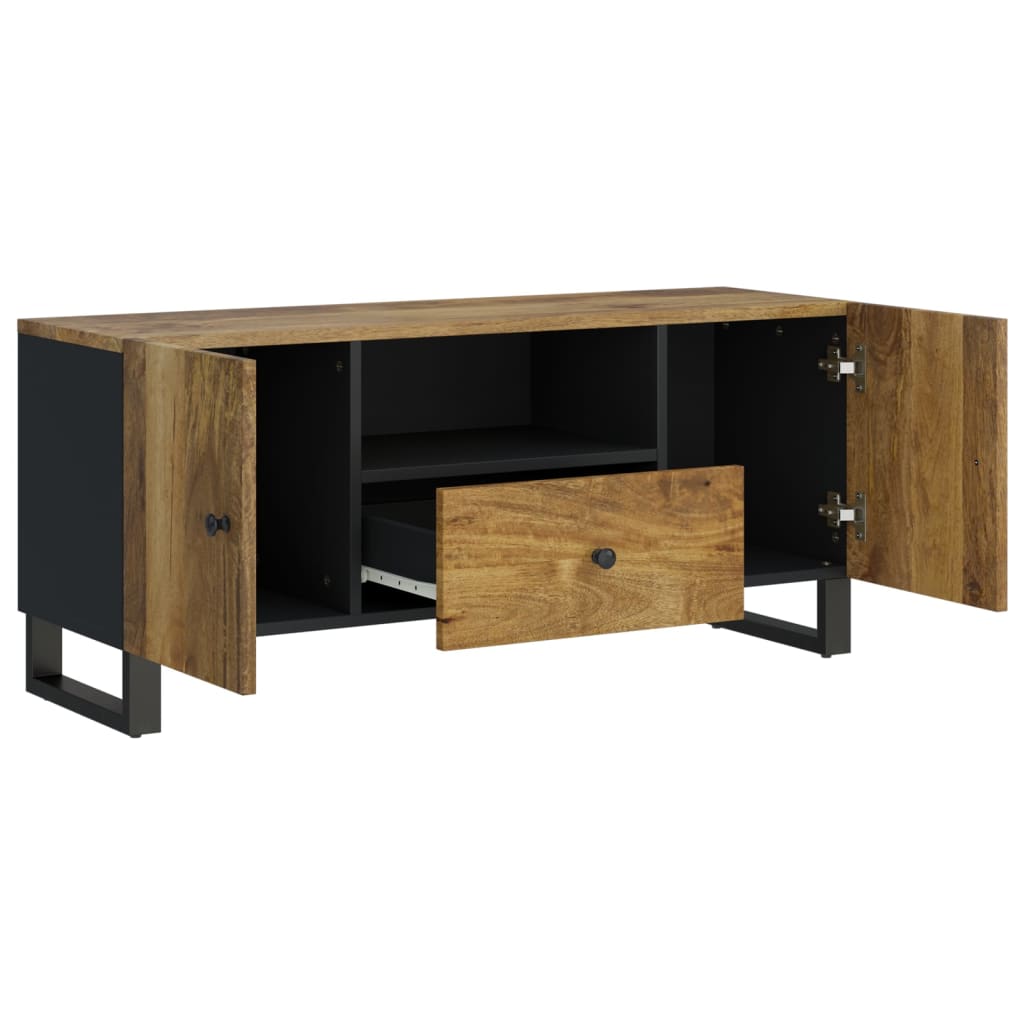 TV-Möbel Trä TV-skåp 105x33,5x46 cm massivt mangoträ och