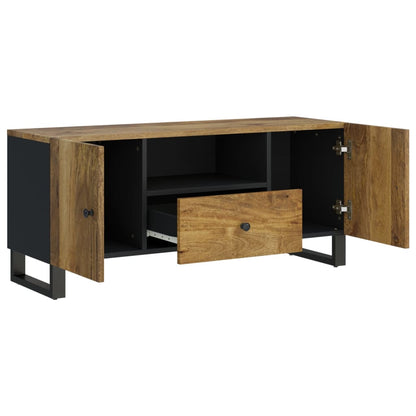 TV-Möbel Trä TV-skåp 105x33,5x46 cm massivt mangoträ och